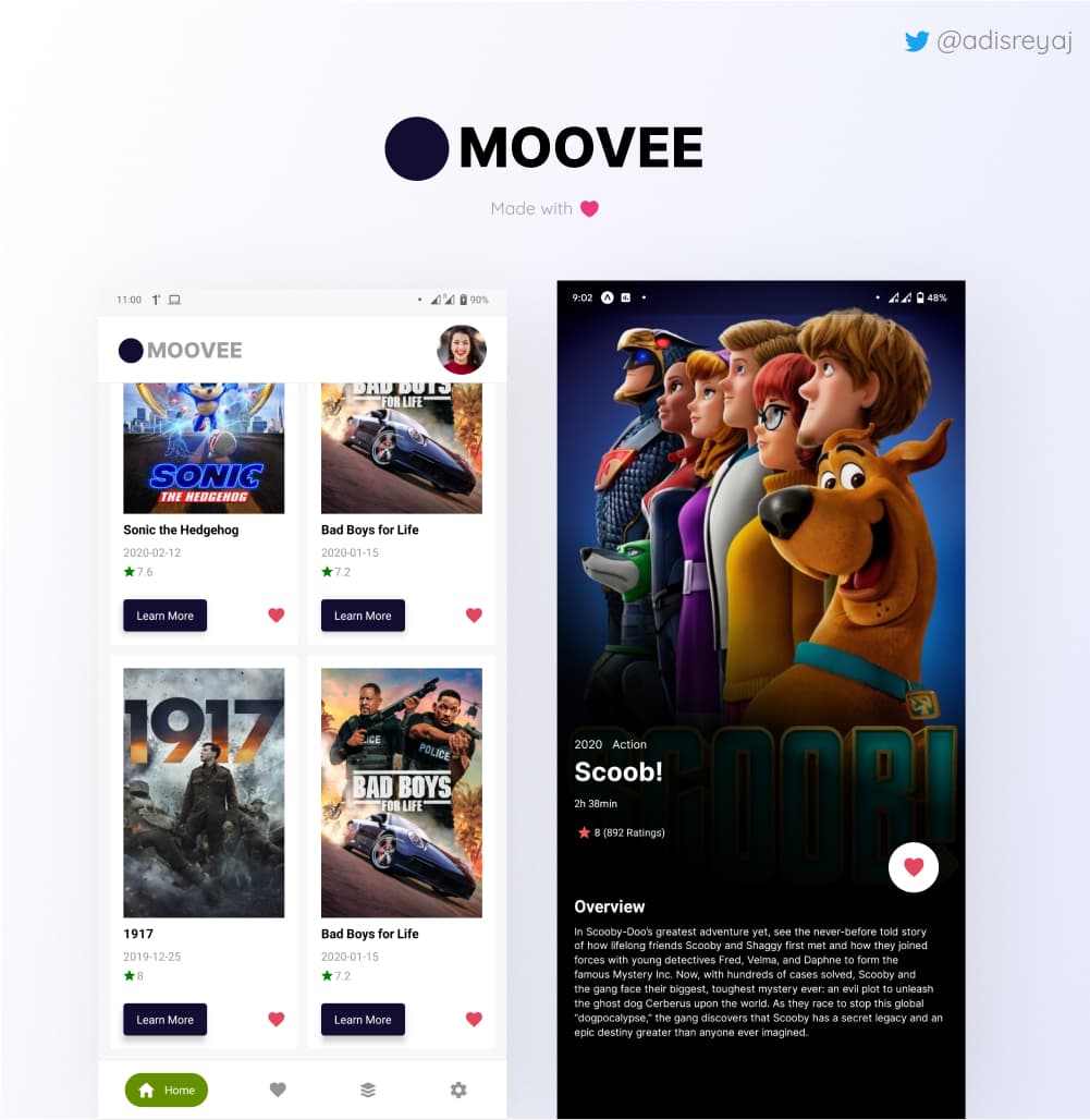 MOOVEE - Mobile App