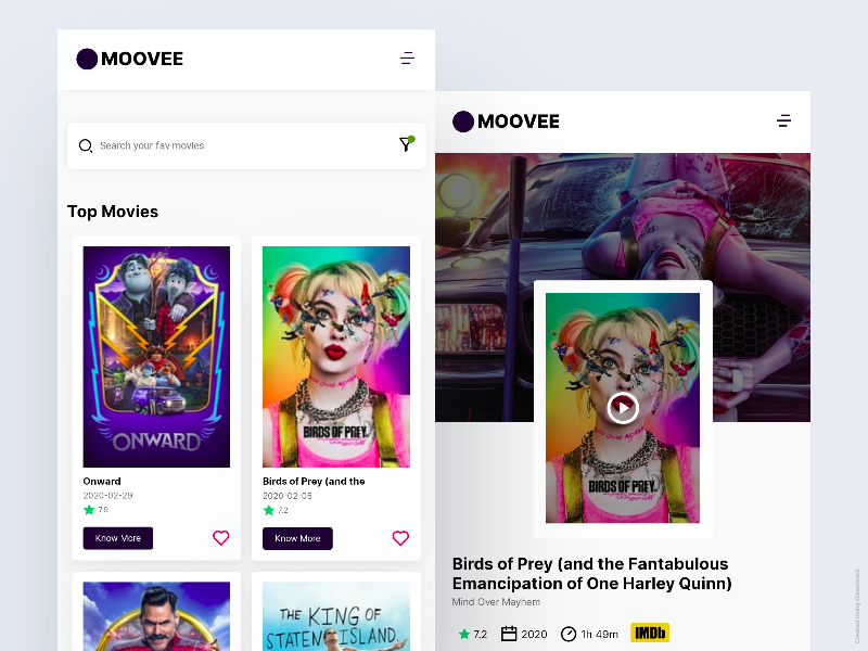 MOOVEE - Web App
